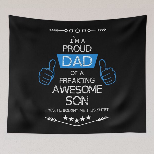 Item preview, Proud DAD of a AWESOME SON designed and sold by Jessica Rani.