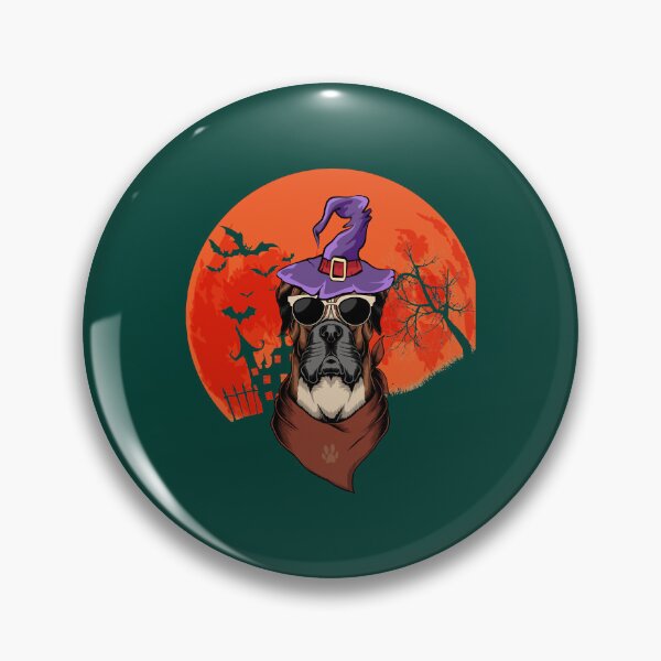 Item preview, Halloween Dog Lover Boxer Graphic Retro designed and sold by WalkerPoppy.