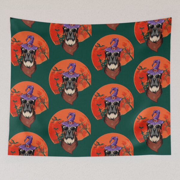 Item preview, Halloween Dog Lover Boxer Graphic Retro designed and sold by WalkerPoppy.