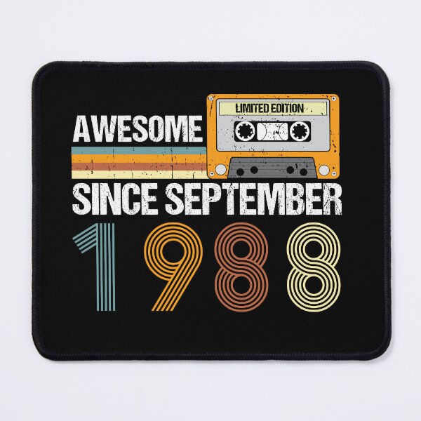 Item preview, Awesome Since September 1988 | 34th birthday | vintage September 1988 designed and sold by AMINE  ★★★★★.