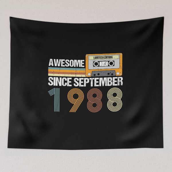 Item preview, Awesome Since September 1988 | 34th birthday | vintage September 1988 designed and sold by AMINE  ★★★★★.