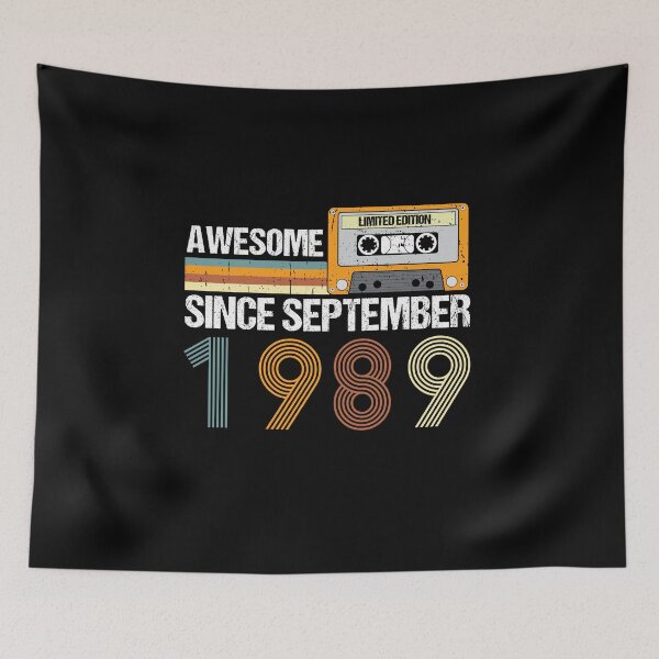 Item preview, Awesome Since September 1989 | 33th birthday | vintage September 1989 designed and sold by AMINE  ★★★★★.