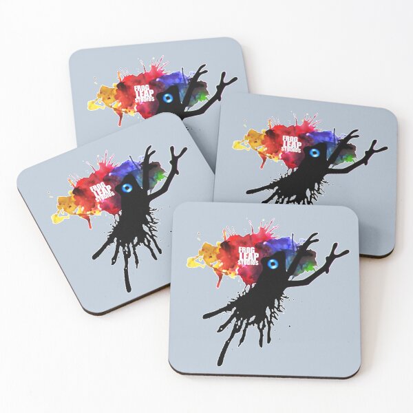 Item preview, FROG LEAP STUDIOS Leo Moracciholi fan art YouTube intro rainbow splatter designed and sold by IMNIUM.