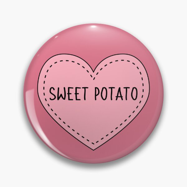 Item preview, Sweet Potato Cute Pink Cottagecore Heart Vegetable Food designed and sold by cashewdays.