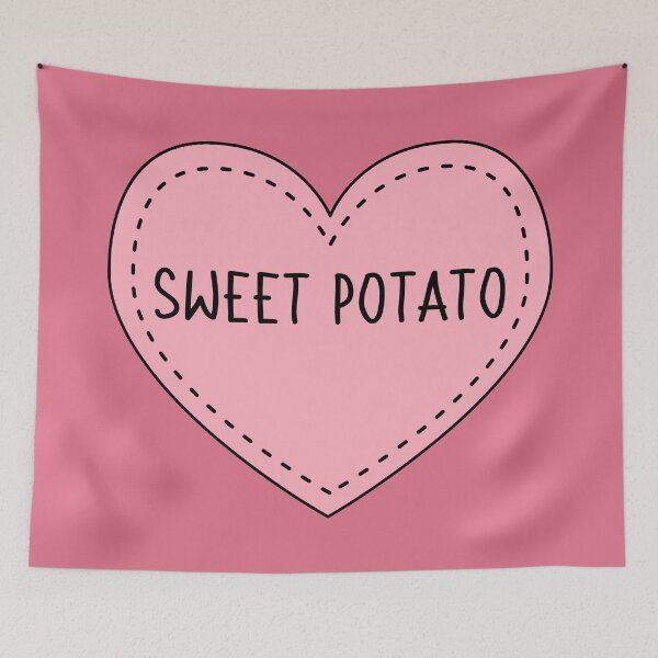 Item preview, Sweet Potato Cute Pink Cottagecore Heart Vegetable Food designed and sold by cashewdays.