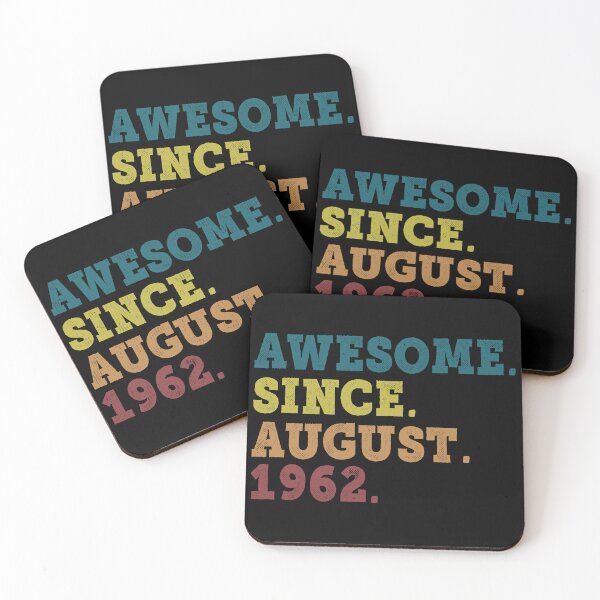 Item preview, Awesome Since August 1962 Retro Vintage 60th Birthday Gift designed and sold by designbychow.