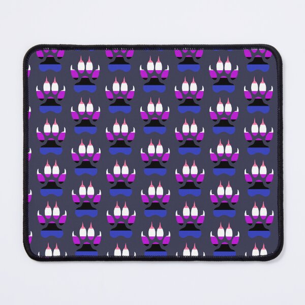 Item preview, Wolf Paw GenderFluid Pride Background designed and sold by MMwolfdogden.