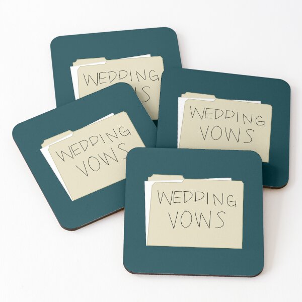 Item preview, wedding vows file. designed and sold by WalkerPoppy.
