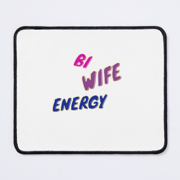 Item preview, Bi wife energy. Girl power, bisexual flag designed and sold by T-Look.
