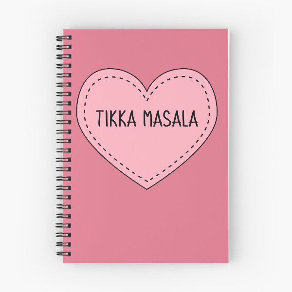 Item preview, Tikka Masala Cute Pink Cottagecore Heart Indian Food designed and sold by cashewdays.