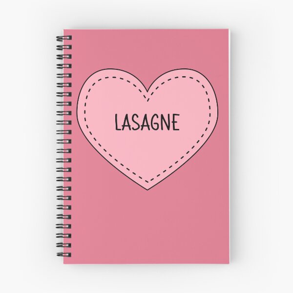 Item preview, Lasagne Cute Pink Cottagecore Heart Italian Food Pasta designed and sold by cashewdays.