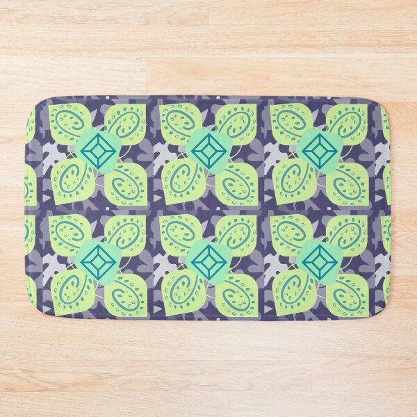 Item preview, greeny floral design designed and sold by time-to-relax.