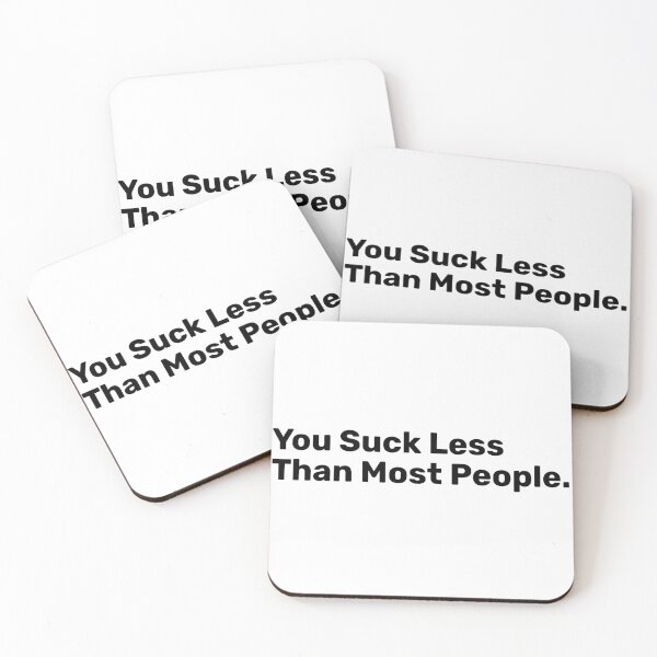 Item preview, You Suck Less Than Most People - valentine designed and sold by BopleDesigns.