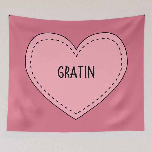 Item preview, Gratin Cute Pink Cottagecore Heart Food designed and sold by cashewdays.