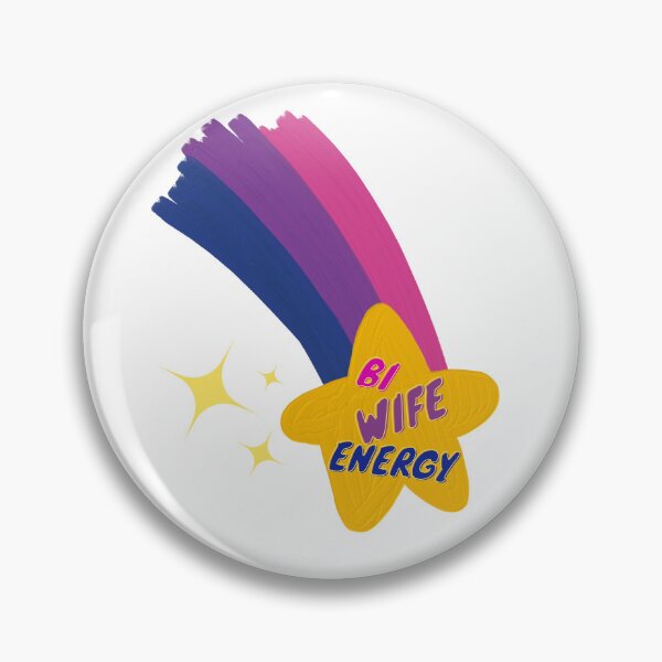 Item preview, Bi wife energy. Girl power, bisexual flag star designed and sold by T-Look.