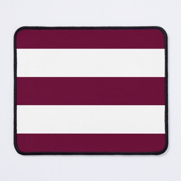 Item preview, Large BURGUNDY (Maroon) and WHITE Horizontal STRIPES designed and sold by RachelMacht.