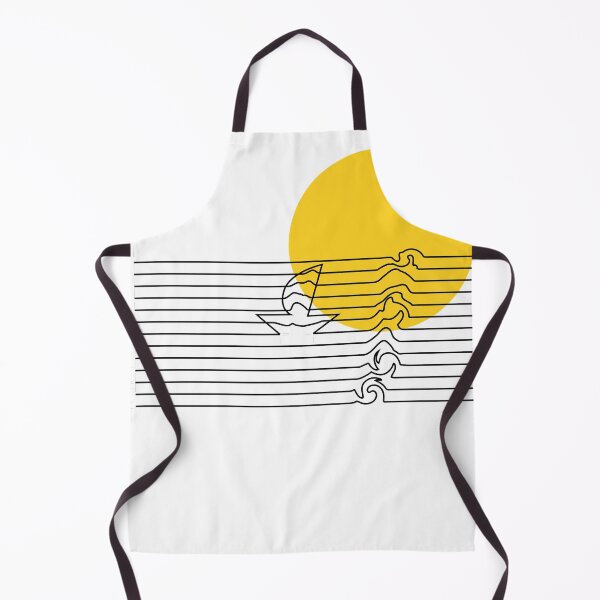 Item preview, Ocean and sun with Boat !! sunny & nice weather in white , yellow and black to shine on beach party - Beach designed and sold by Lowrain Nabih.