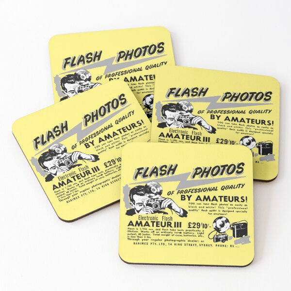 Item preview, CAMERA FLASH - ADVERT designed and sold by ThrowbackAds.