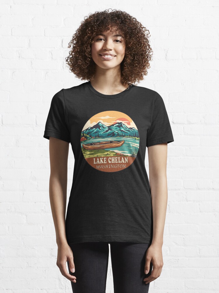 Lake Chelan Washington, Boating, Fishing Essential T-Shirt for Sale by  KrisSidDesigns