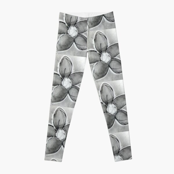 Artisan Flower Sketch Print 1 Leggings