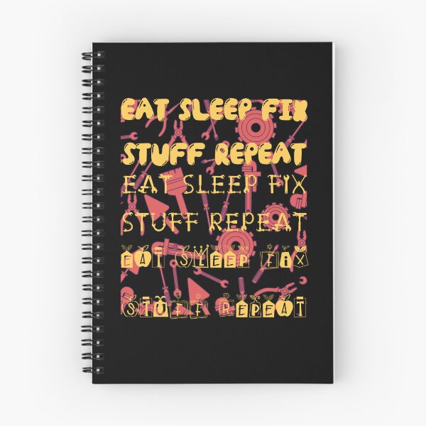 Item preview, eat sleep fix stuff repeat designed and sold by Babytopia.