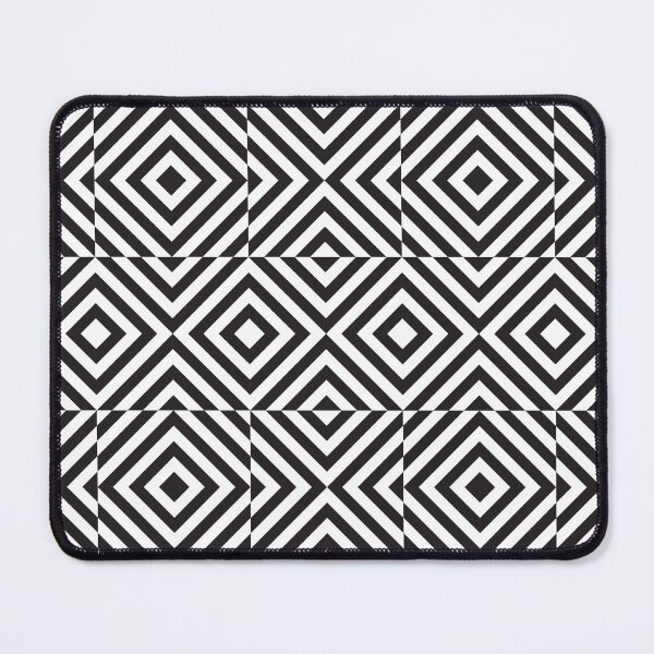 Item preview, Black and white op art diamond pattern designed and sold by kallyfactory.