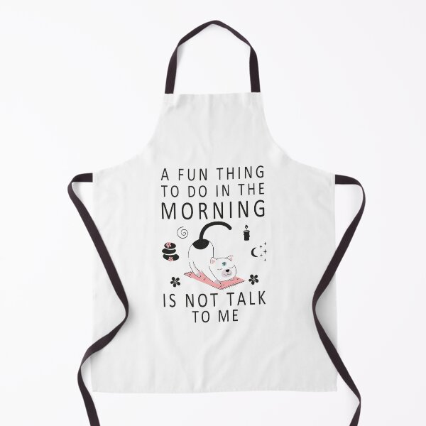 Item preview, Funny Cat Morning Yoga Stretch, A Fun Thing To Do In the Morning Is Not Talk To Me Everyday, coffee before talkie designed and sold by Shozon.