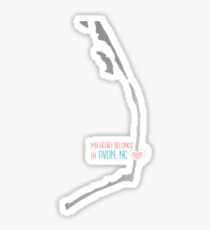 My heart belongs in Avon, Nc Sticker