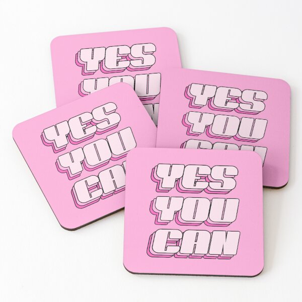 Item preview, YES YOU CAN pink designed and sold by MadeByBeata.