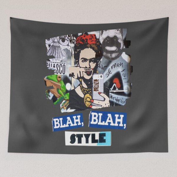 Item preview, Blah blah retro urban poster style designed and sold by AEROSPACE-IND.