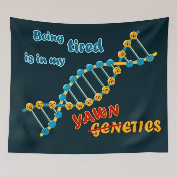 Item preview, Being tired through yawnetics - Yawning Smiley DNA designed and sold by GiborDesign.