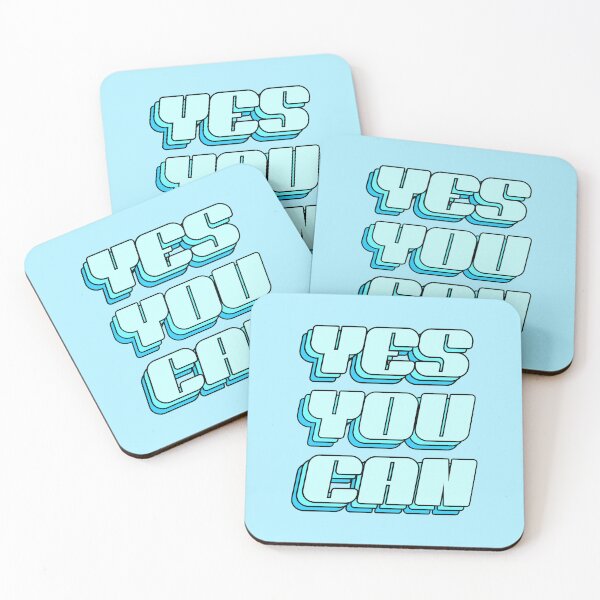 Item preview, YES YOU CAN blue designed and sold by MadeByBeata.
