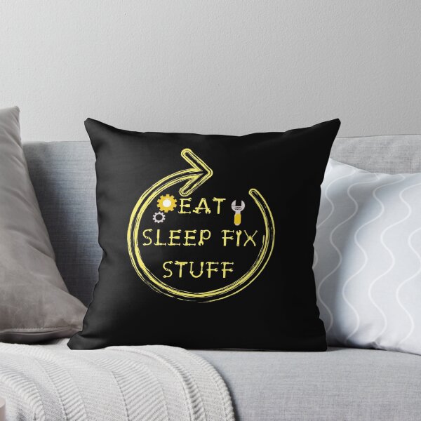 Item preview, eat sleep fix stuff repeat designed and sold by Babytopia.