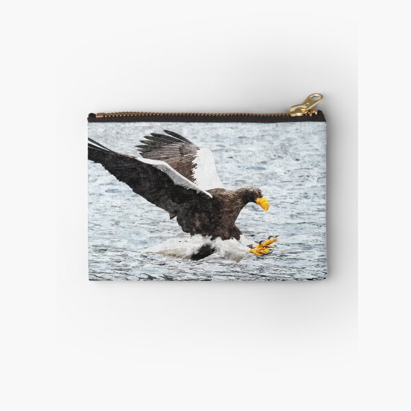 Item preview, Painting of Eagle - Adult Steller's Sea Eagle Fishing designed and sold by SuperMerchMan.
