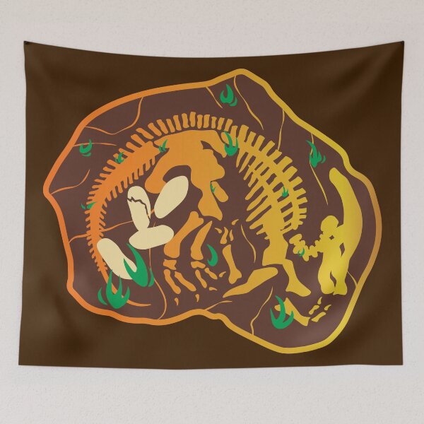 Item preview, Parasaurolophus on Nest with Eggs | Dinosaur Fossil Skeleton | Hadrosaur Paleoart Prehistory Prehistoric designed and sold by itsstrangetimes.