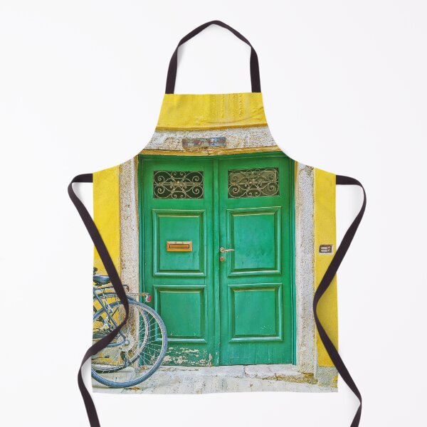 Item preview, Old Green Door and Yellow Wall designed and sold by kallyfactory.