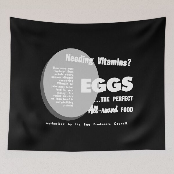 Item preview, EGGS! - ADVERT designed and sold by ThrowbackAds.