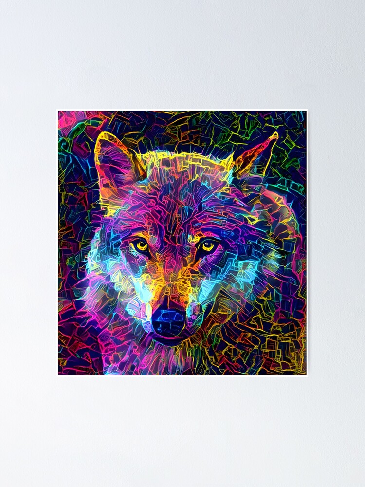 "The wolf" Poster for Sale by Kiyomi-secrets | Redbubble