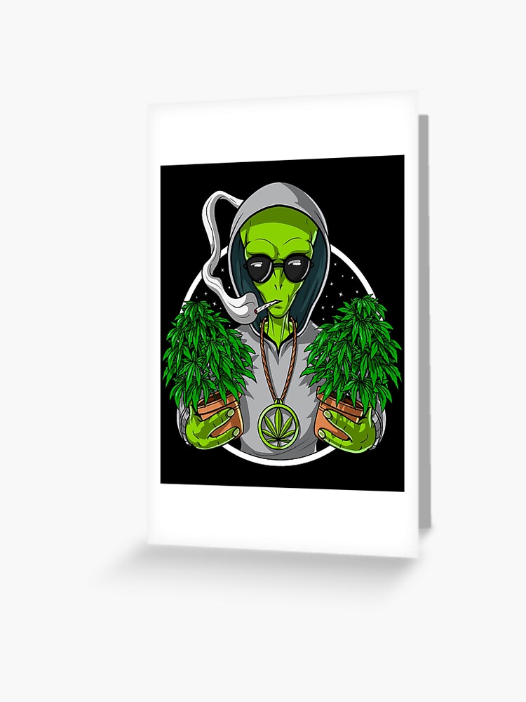 Alien Weed Stoner | Sticker