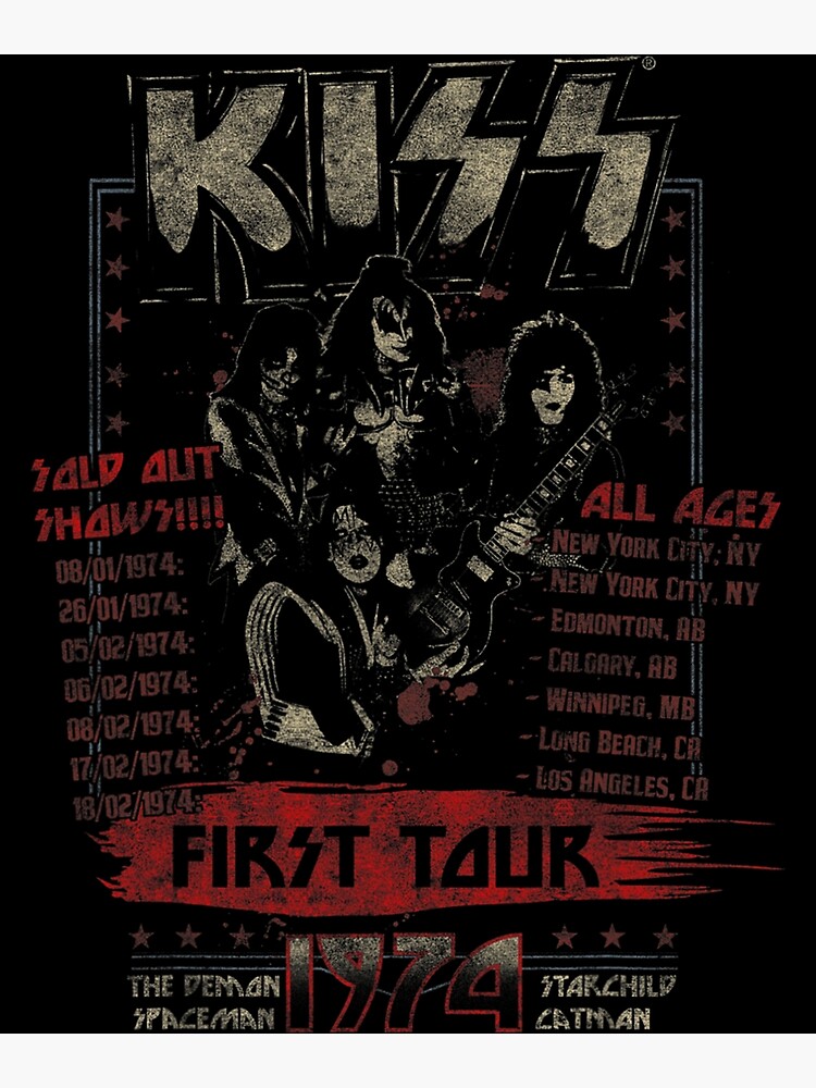 kiss first tour