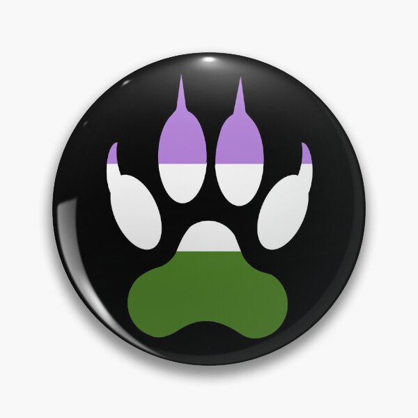 Item preview, Wolf Paw Genderqueer Pride designed and sold by MMwolfdogden.