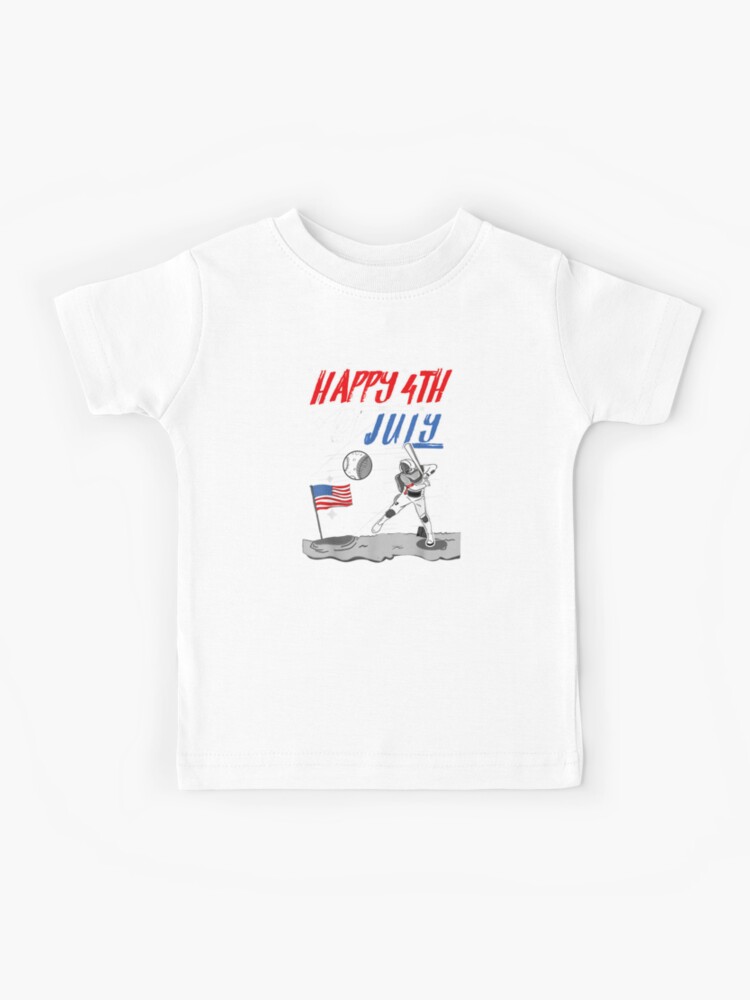 Happy 4th Of July' Unisex Baseball T-Shirt