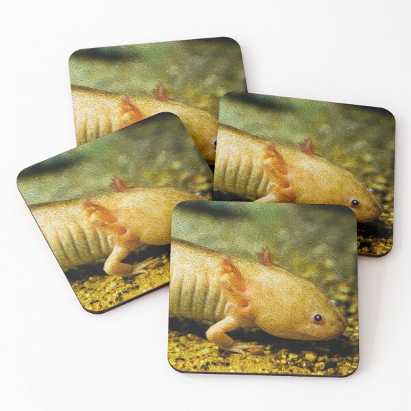 Item preview, Cute Axlotl chilling Axolotl in nature designed and sold by friendlyfauna.