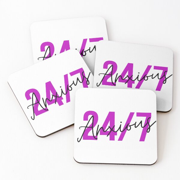 Item preview, Anxious 24/7 Neon Statement designed and sold by PaperCutts.