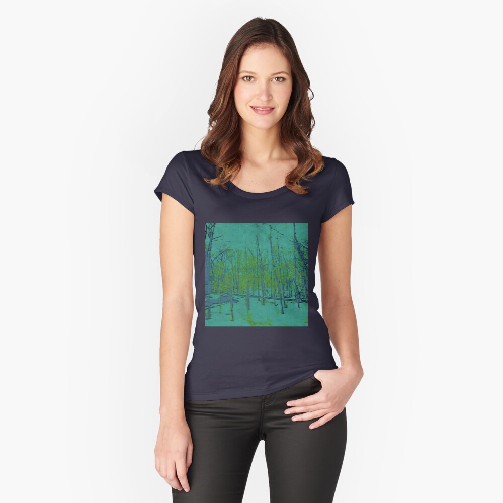 Item preview, Fitted Scoop T-Shirt designed and sold by OneDayArt.