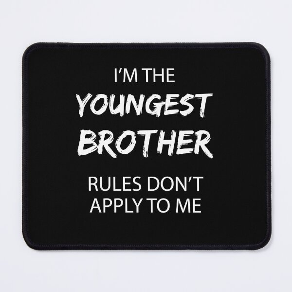 Item preview, Youngest Brother Outfit Rules Don't Apply to Me Funny Sibling designed and sold by mejeoshop.