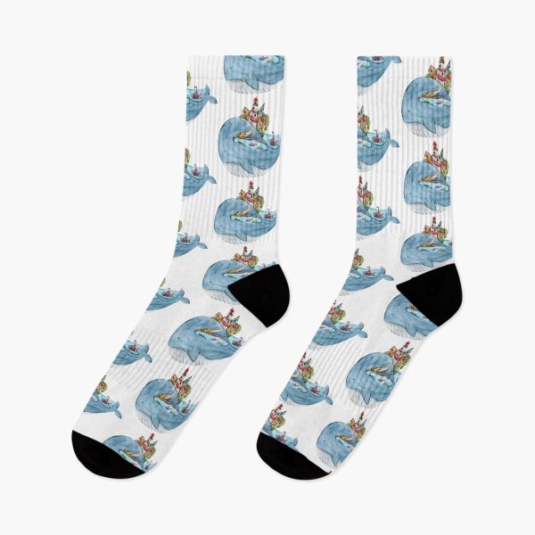 Item preview, Cute watercolor whale illustration designed and sold by tiana-geo.