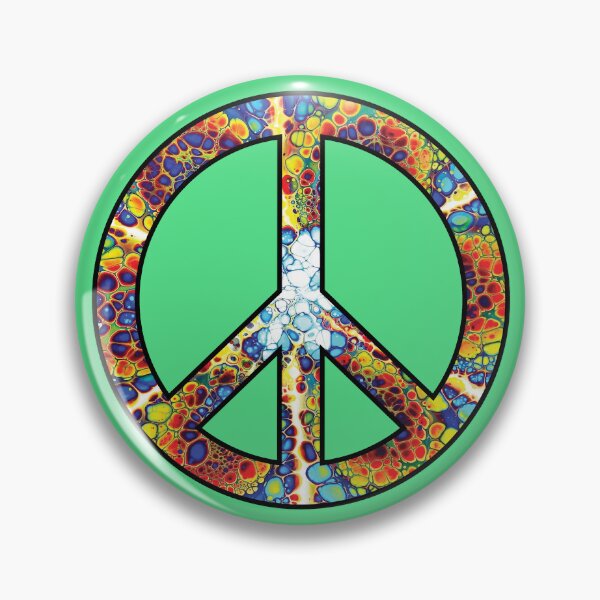 Item preview, Peace Sign Festival Pattern designed and sold by ETVdesign.