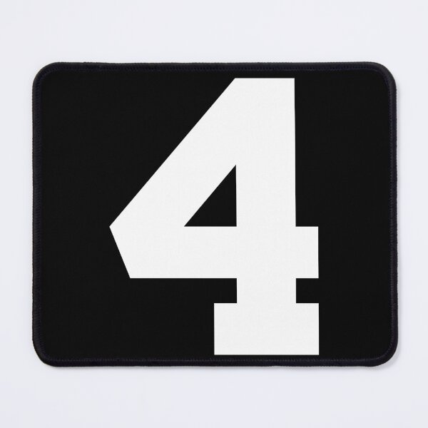 Item preview, Number 4, White four, Sports number 4 designed and sold by TheCultStuff.