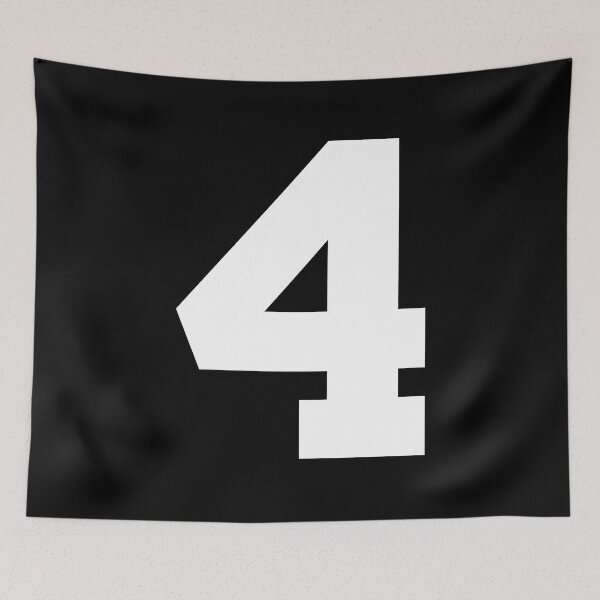 Item preview, Number 4, White four, Sports number 4 designed and sold by TheCultStuff.